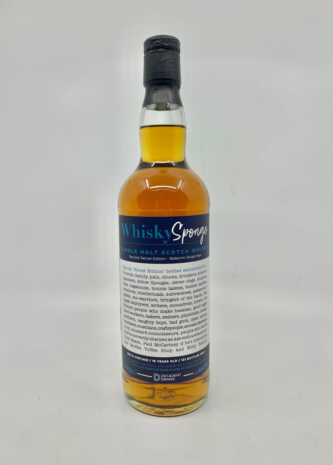 BALLECHIN 15 Y.O W.S Whisky Sponge - Second Secret Edition