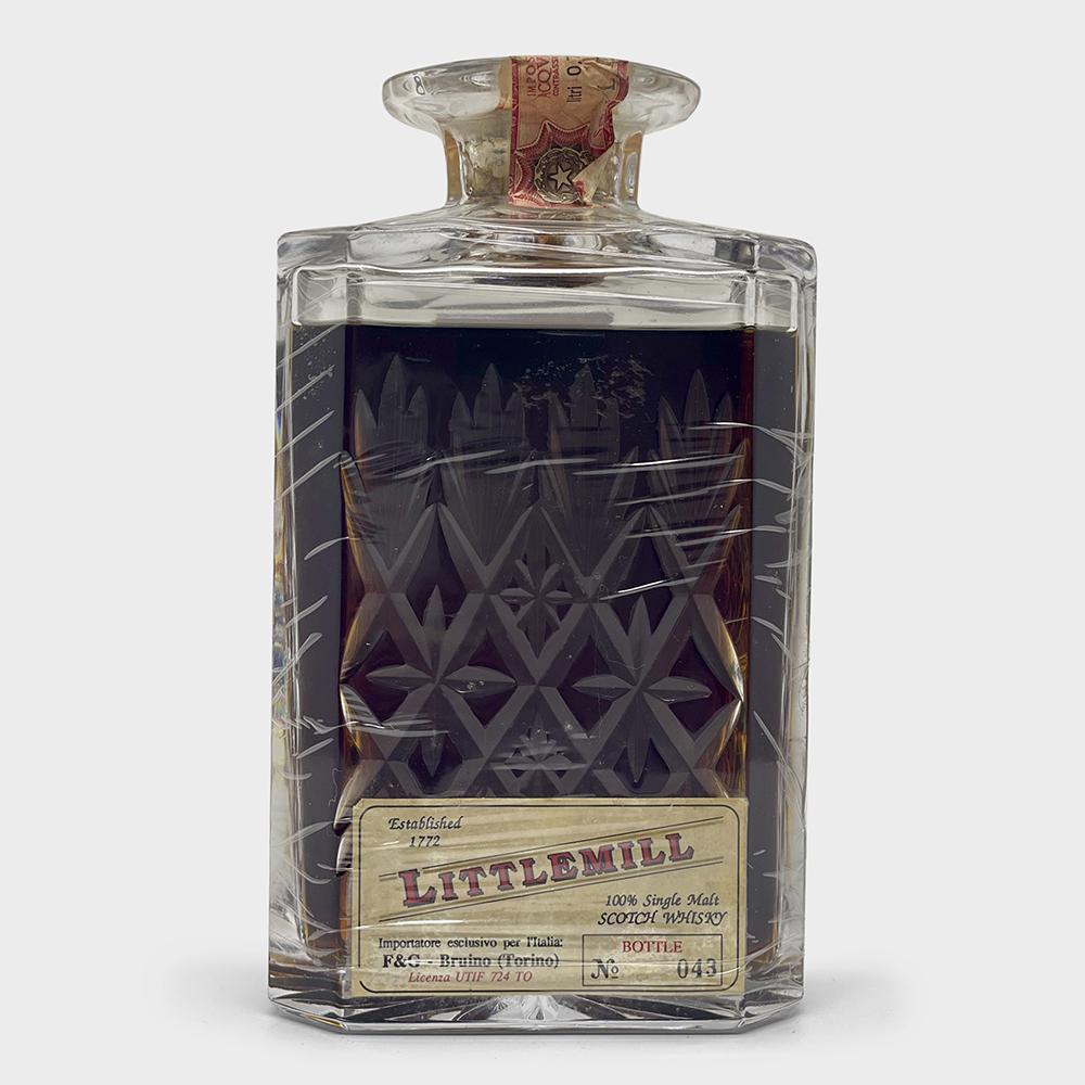LITTLEMILL 1950 30 Y.O OB Crystal Decanter / Dark Sherry 