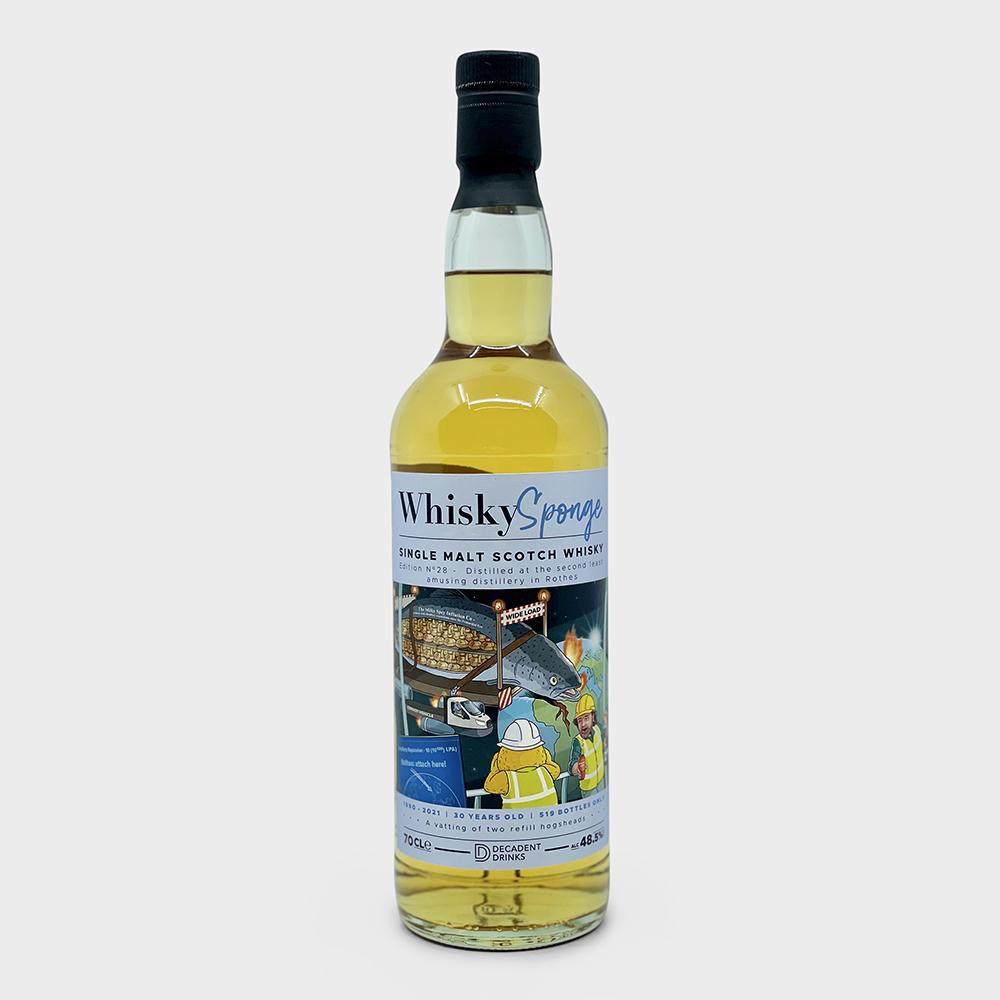 SPEYSIDE Whisky Sponge single cask - No28 1990 30 Y.O W.S
