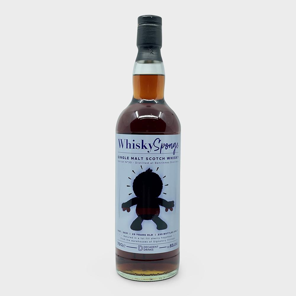 BENRINNES Whisky Sponge single cask - No30 1997 23 Y.O W.S