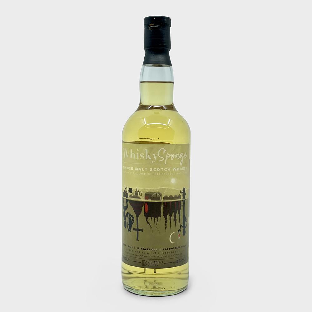 EDRADOUR Whisky Sponge single cask - No31 2003 18 Y.O W.S