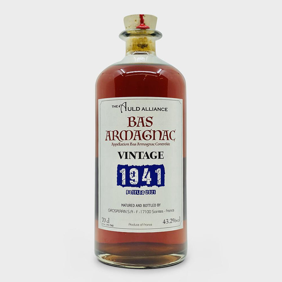 BAS ARMAGNAC 1941 Bottled in 2021 TAA for The Auld Alliance